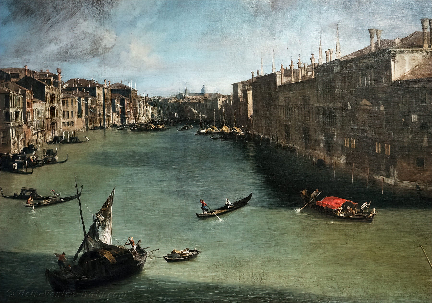 Canaletto Venice Grand Canal Painting from Balbi Palace