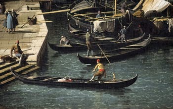 Canaletto, Venice Grand Canal from the Rialto Bridge towards Ca' Foscari, Galleria Nazionale Barberini in Rome