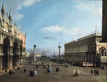 Canaletto, The Piazzetta with St. Mark's Basilica and the Marciana Library, Galleria Nazionale Barberini in Rome