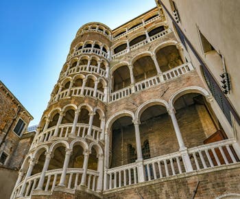 The Contarini del Bovolo Palace and its Helicoidal Staircase in Venice in Italy