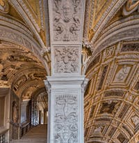 The Scala d'Oro, the Golden Staircase, Doge's Palace in Venice in Italy