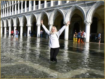 Acqua Alta Saint-Mark Square Venice Italy
