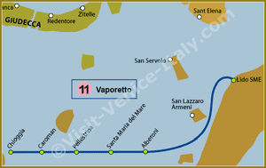 Line 11 Water Bus Vaporetto in Venice