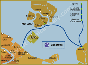 Line 13 Water Bus Vaporetto in Venice