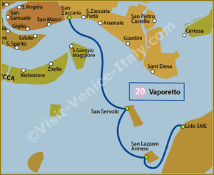Line 20 Water Bus Vaporetto in Venice