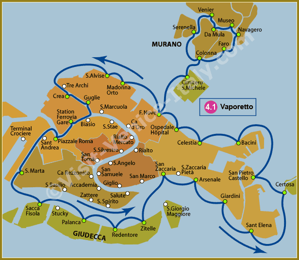 Venice Transport Map