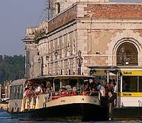 Station of Vaporetto of the Salute dorsoduro Venice Italy