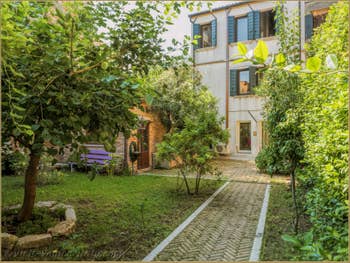 The garden path and the house