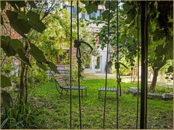 The house seen from the garden