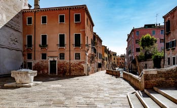 The Fondamenta and the Rio Trapolin in Venice, Italy