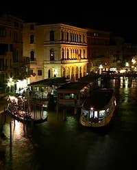 The Grand Canal Riva del Carbon Venice Italy night picture