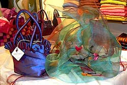 Mistero a Venezia, bag and silk sash Venice Italy