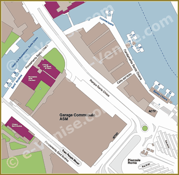 Venice Water Bus Pier map Piazzale Roma ACTV Map